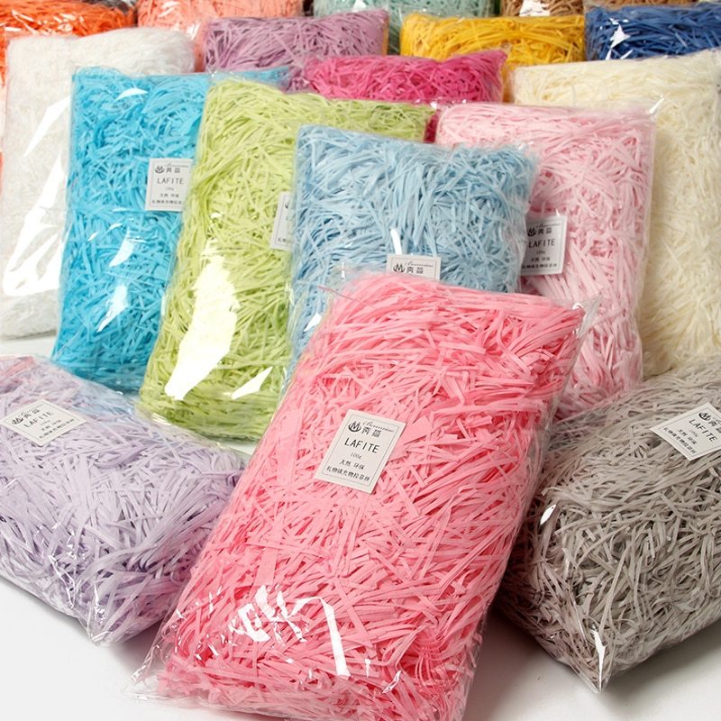 Flag Village Gift box decoration raffia shredded paper