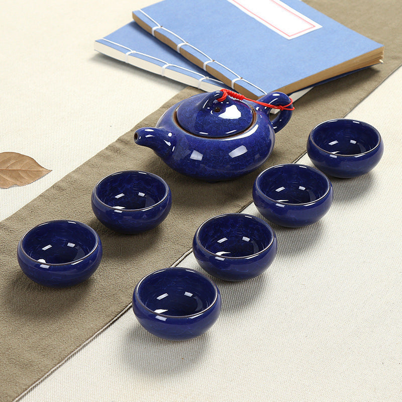 Flag Village Ceramic teapot tea set gift box