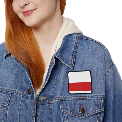 Flag Village Poland Flag Embroidery Iron-On Patches