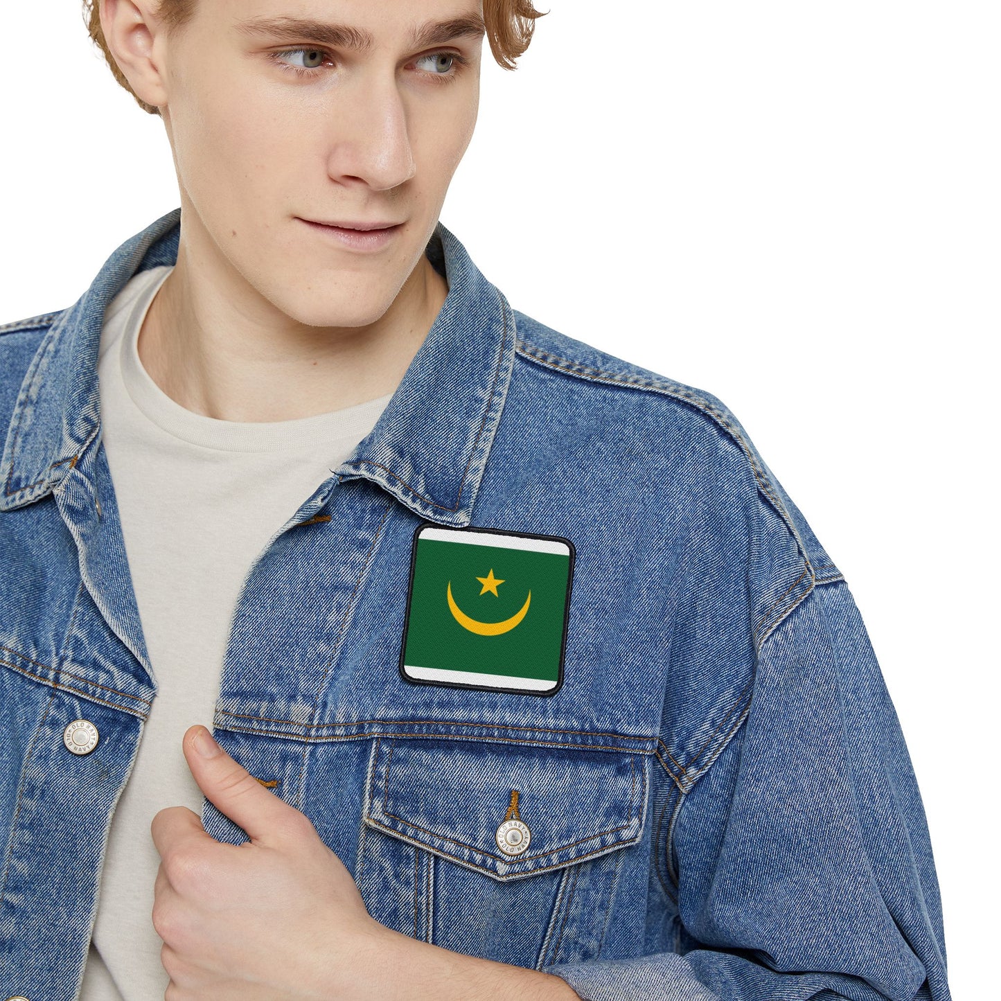Flag Village Mauritania Flag Embroidery Iron-On Patches