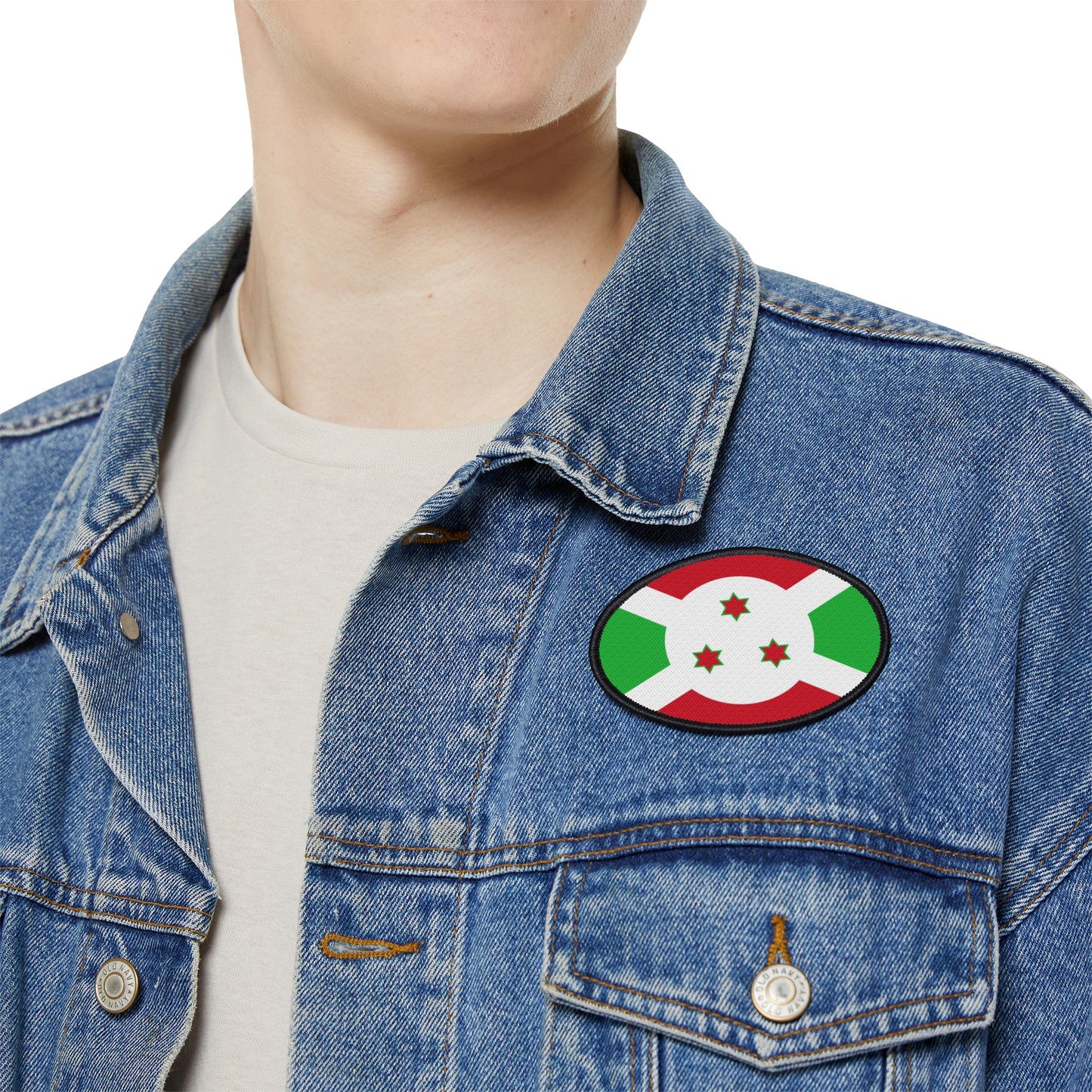 Flag Village Burundi Flag Embroidery Iron-On Patches