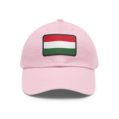 Flag Village Hungary Flag Hat Cap with Leather Patch