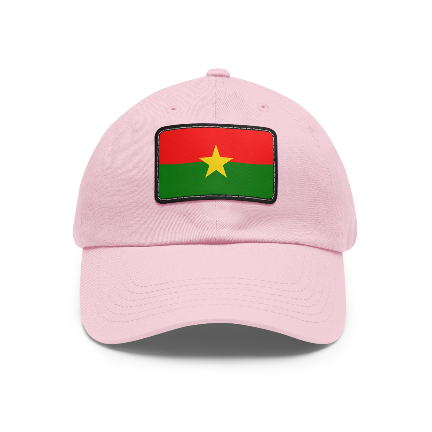 Flag Village Burkina Faso Flag Hat Cap with Leather Patch