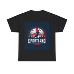Flag Village England Sporting Flag T-SHIRT Heavy Cotton Tee GBR0003