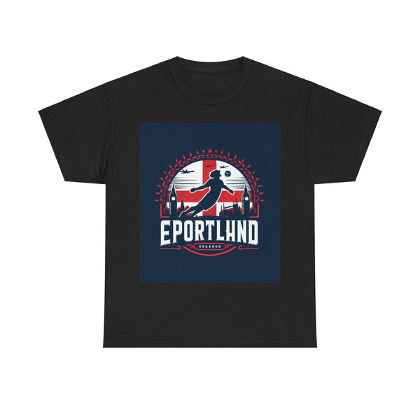 Flag Village England Sporting Flag T-SHIRT Heavy Cotton Tee GBR0003