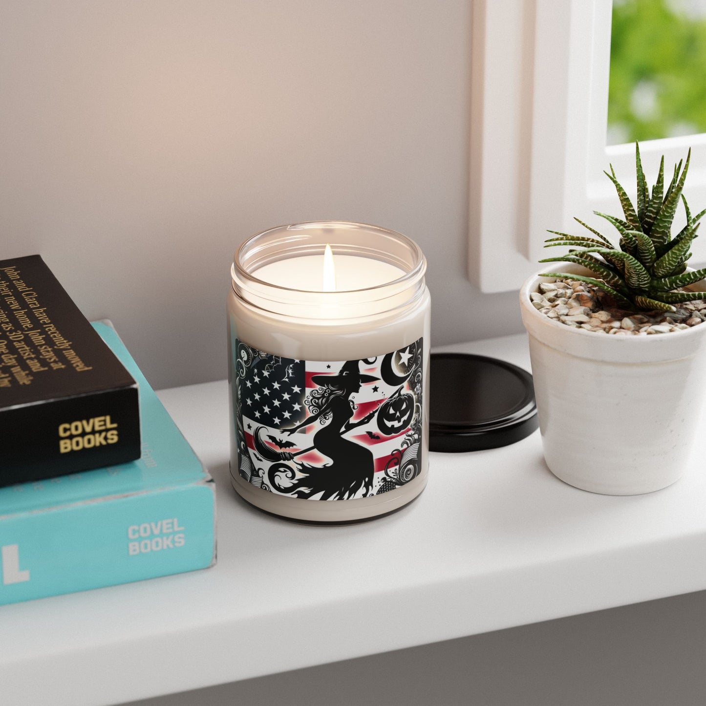 Flag Village Halloween Pretty Witch Scented Soy Candle, 9oz HW0027