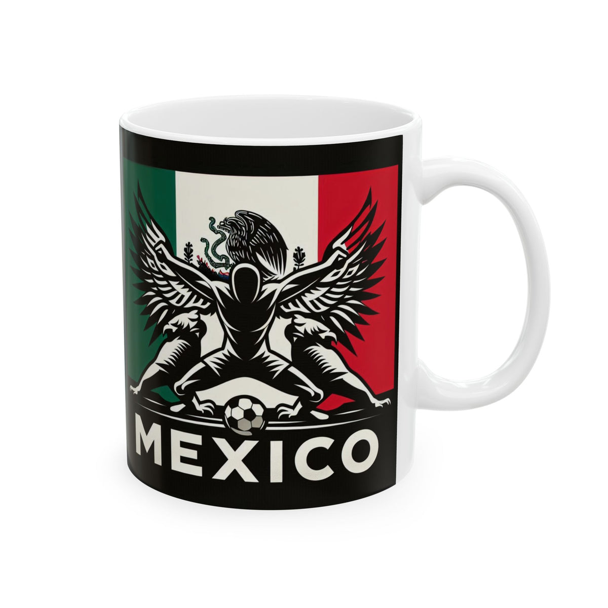 Flag Village MEXICO Sporting Flag Ceramic Coffee Mug 11oz MEX0009