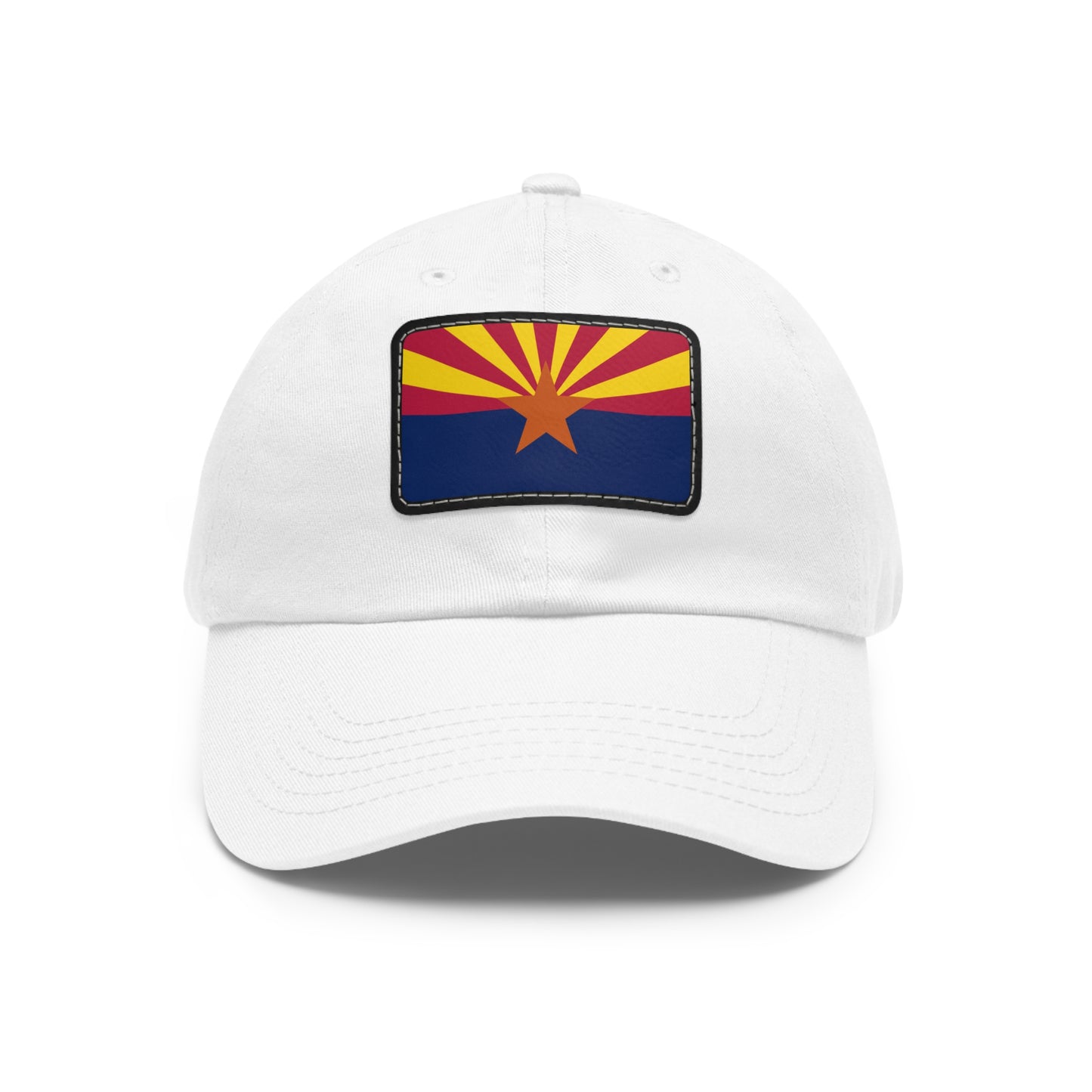 Flag Village USA Arizona State Flag Hat Cap with Leather Patch