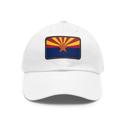 Flag Village USA Arizona State Flag Hat Cap with Leather Patch