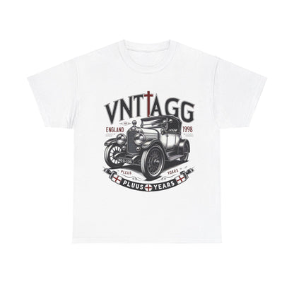 Flag Village UK Vintage Car Flag T-SHIRT Heavy Cotton Tee UK0008
