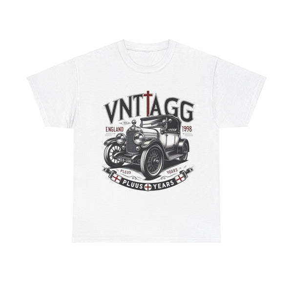 Flag Village UK Vintage Car Flag T-SHIRT Heavy Cotton Tee UK0008
