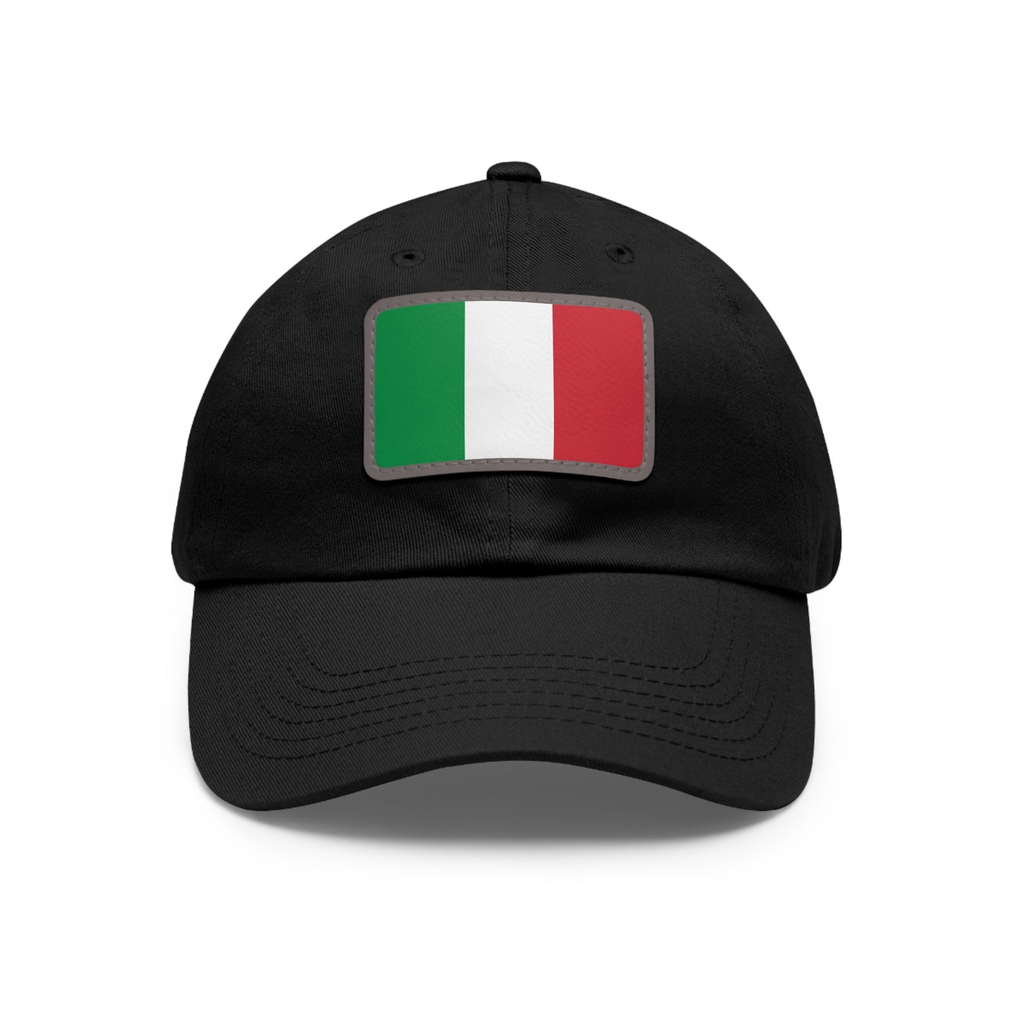 Flag Village Italy Flag Hat Cap with Leather Patch