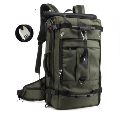 Flag Village New double shoulder bag Oxford cloth bags male outdoor backpack large capacity baggage bag multifunction hiking bag