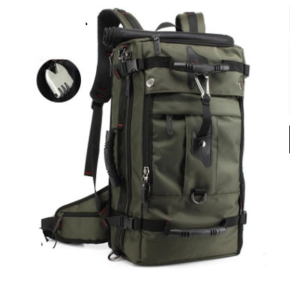 Flag Village New double shoulder bag Oxford cloth bags male outdoor backpack large capacity baggage bag multifunction hiking bag