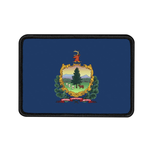Flag Village Vermont State Flag Embroidered Iron-On Patch