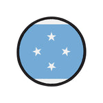 Flag Village Micronesia Flag Embroidery Iron-On Patches