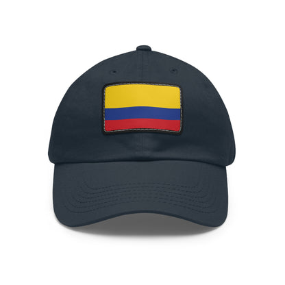 Flag Village Colombia Flag Hat Cap with Leather Patch