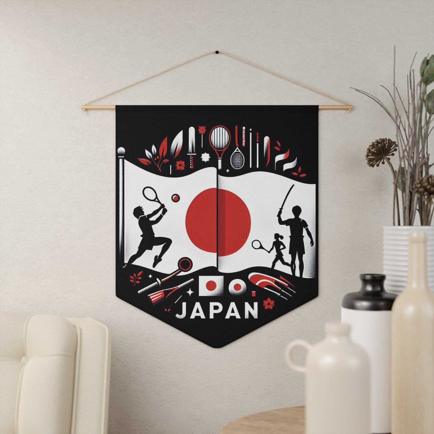 Flag Village Japan Flag Pennant Sporting Home Wall decoration JPN0002