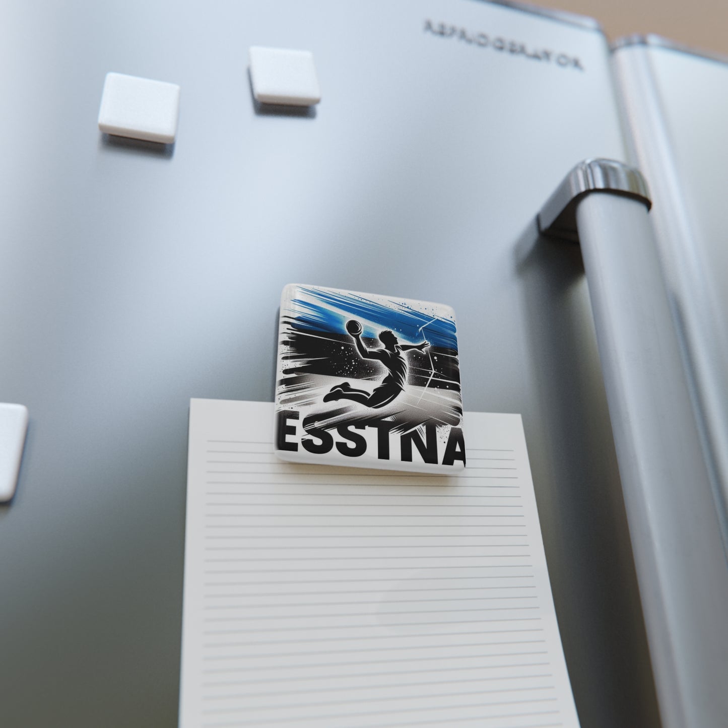 Flag Village Estonia Flag Sporting Porcelain Magnet, Square EST0005