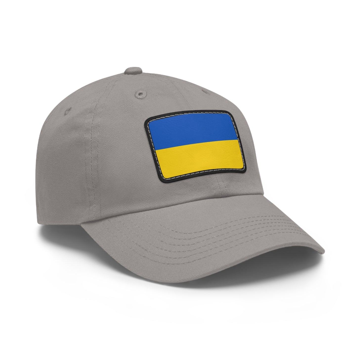 Flag Village Ukraine Flag Hat Cap with Leather Patch