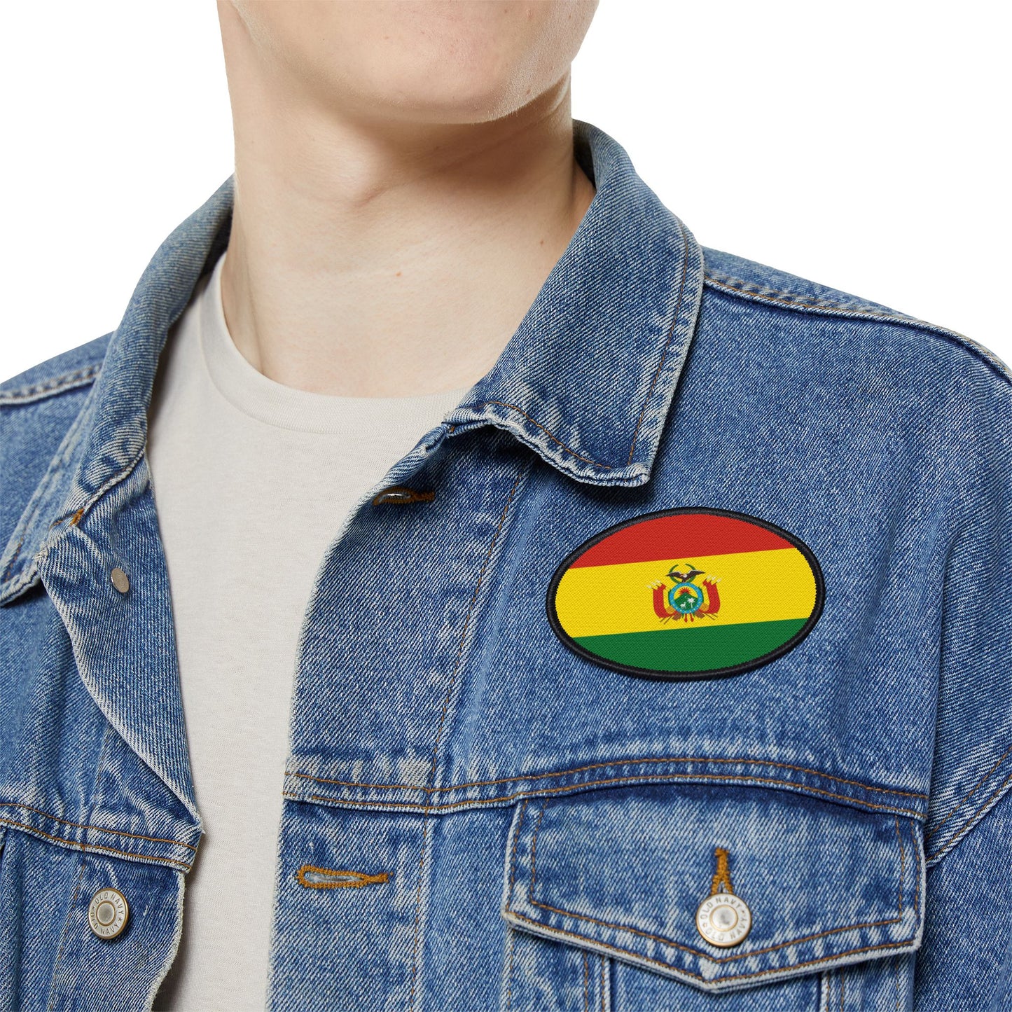 Flag Village Bolivia Flag Embroidery Iron-On Patches
