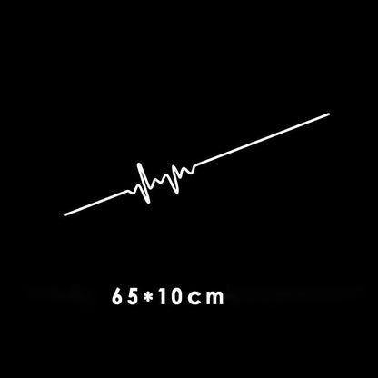 Flag Village Auto Tools Car Electrocardiogram Creative Sound Wave Chart Car Sticker