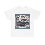 Flag Village USA Vintage Car Flag T-SHIRT Heavy Cotton Tee USA0018