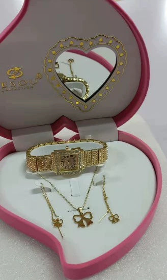 Flag Village Simple Exquisite Jewelry Watch Necklace Gift Box Jewelry