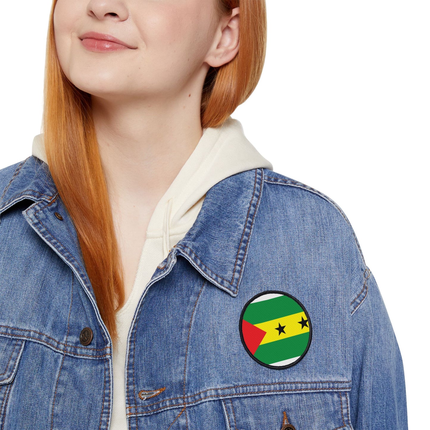 Flag Village Sao Tome And Principe Flag Embroidery Iron-On Patches