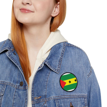 Flag Village Sao Tome And Principe Flag Embroidery Iron-On Patches