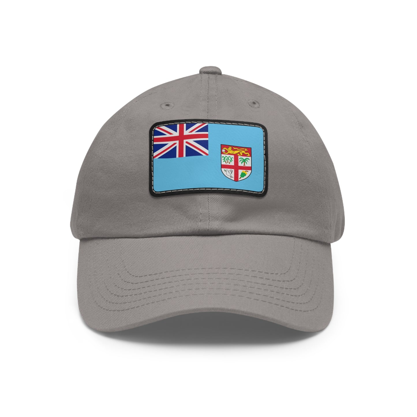 Flag Village Fiji Flag Hat Cap with Leather Patch