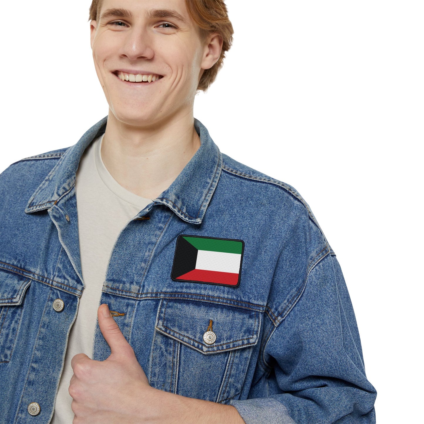 Flag Village Kuwait Flag Embroidery Iron-On Patches