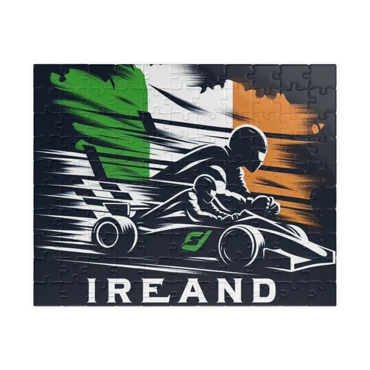 Flag Village Ireland Vintage Racing Flag Jigsaw Puzzle 110pc