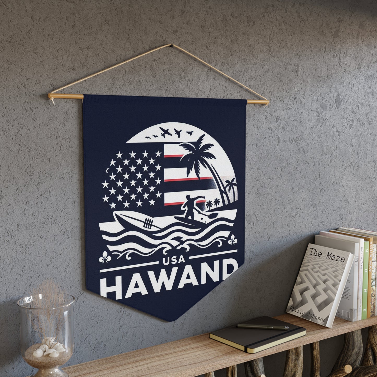 Flag Village Hawaii State Flag Pennant Sporting Home Wall decoration HI0001