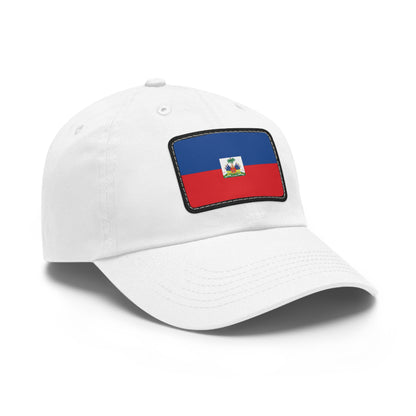 Flag Village Haiti Flag Hat Cap with Leather Patch