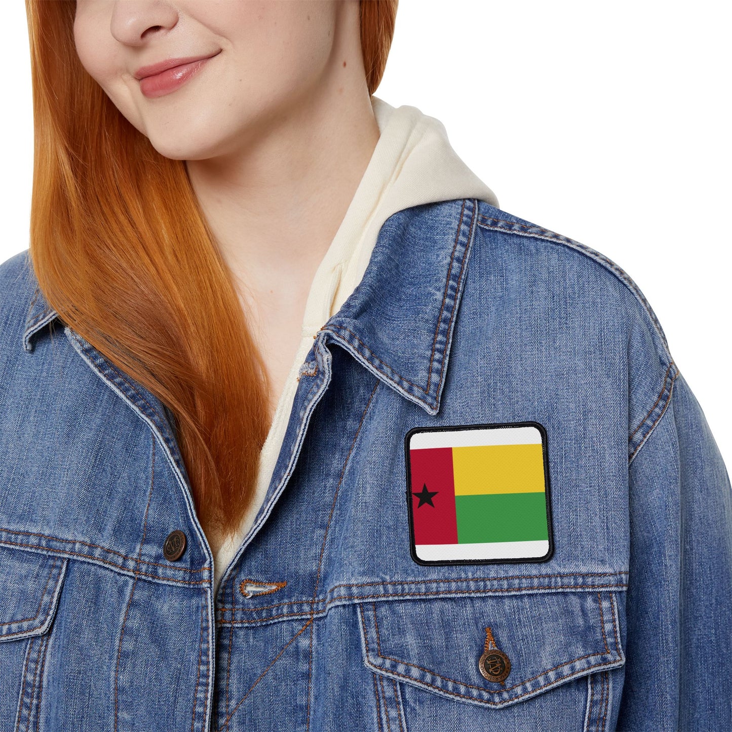 Flag Village Guinea-Bissau Flag Embroidery Iron-On Patches