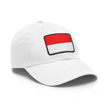 Flag Village Indonesia Flag Hat Cap with Leather Patch