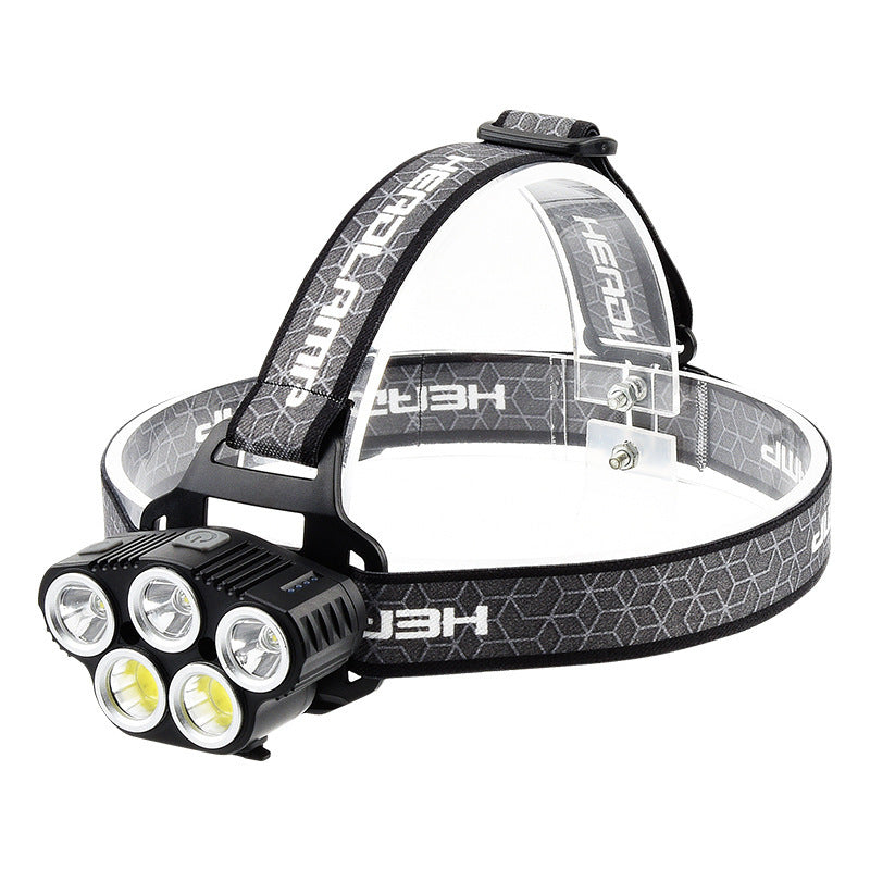 Flag Village USB Charging Built-in Smart Sensor Head-mounted Outdoor Fishing Headlight
