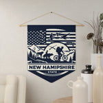 Flag Village New Hampshire State Flag Pennant Sporting Home Wall decoration NH0001