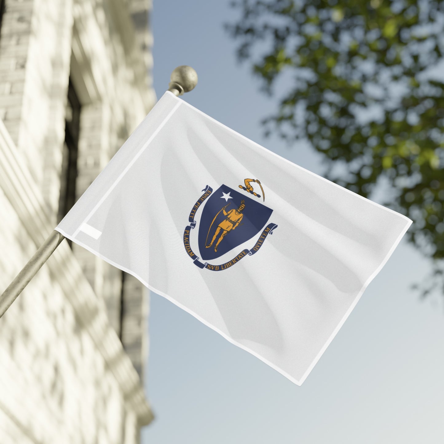 Flag Village USA Massachusetts State Flag 18" x 12" / 36" x 24" / 60" x 36"
