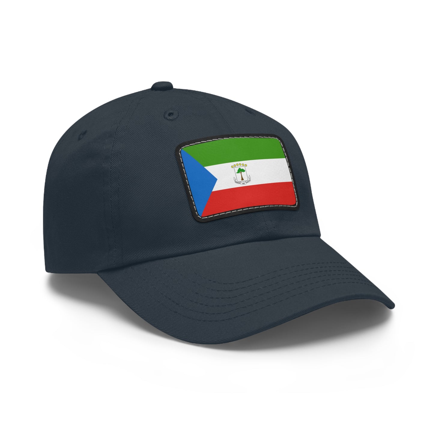 Flag Village Equatorial Guinea Flag Hat Cap with Leather Patch