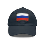 Flag Village Russia Flag Hat Cap with Leather Patch