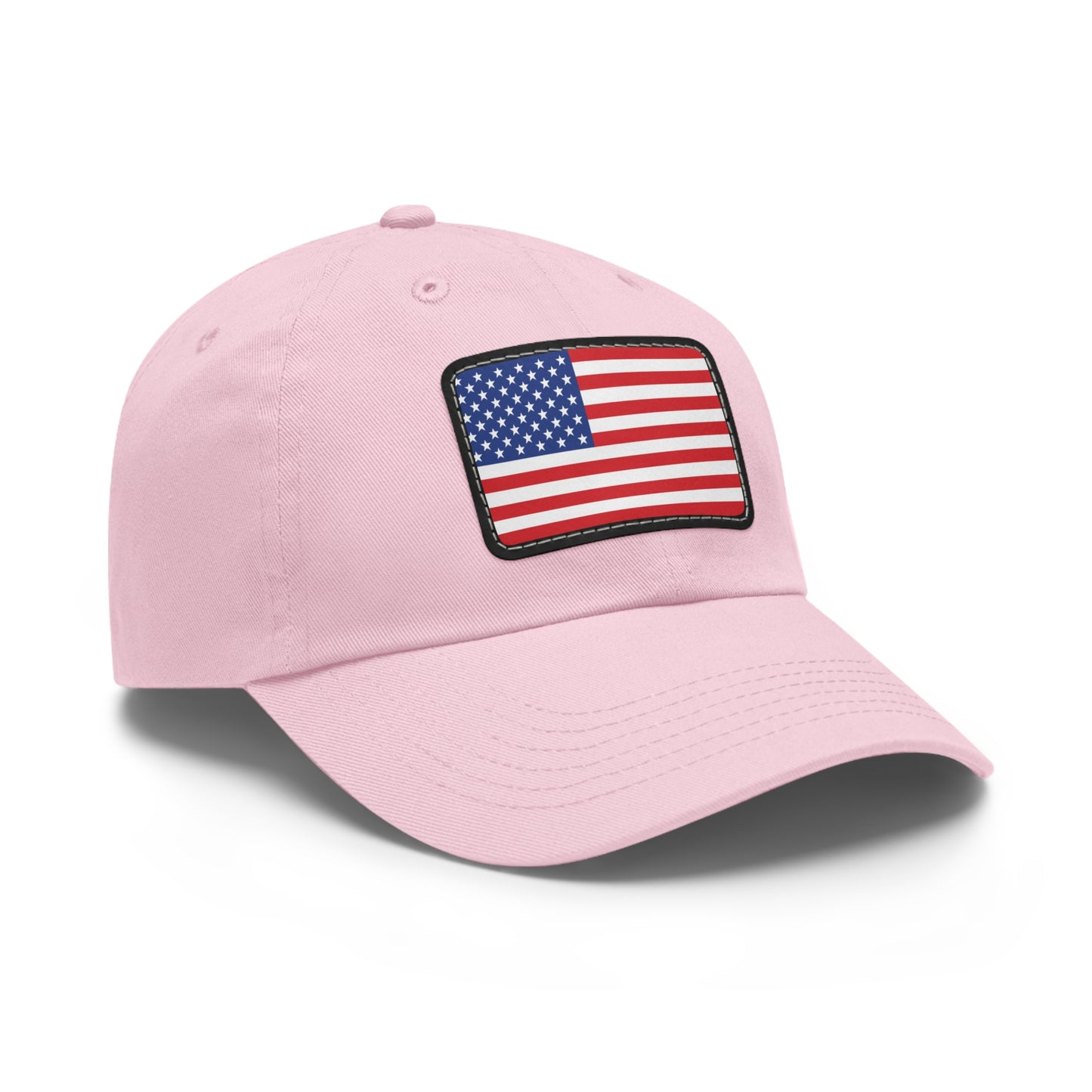 Flag Village United States Flag Hat Cap with Leather Patch