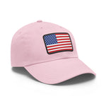 Flag Village United States Flag Hat Cap with Leather Patch