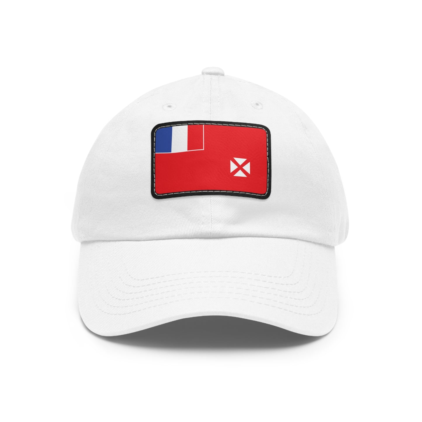 Flag Village Wallis And Futuna Flag Hat Cap with Leather Patch