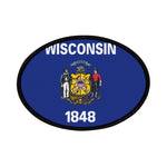 Flag Village Wisconsin State Flag Embroidered Iron-On Patch