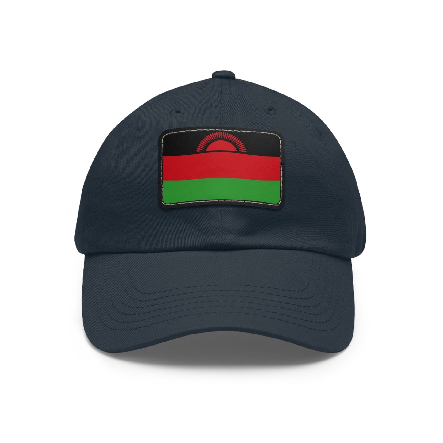 Flag Village Malawi Flag Hat Cap with Leather Patch