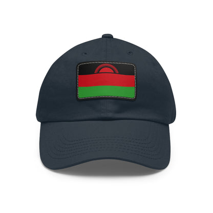 Flag Village Malawi Flag Hat Cap with Leather Patch