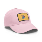Flag Village USA New Jersey State Flag Hat Cap with Leather Patch