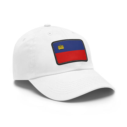 Flag Village Liechtenstein Flag Hat Cap with Leather Patch